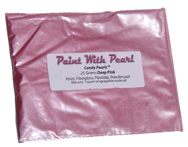 25 Gram Bag of Deep Pink Kolor Pearls for kustom paint and coatings of every kind.