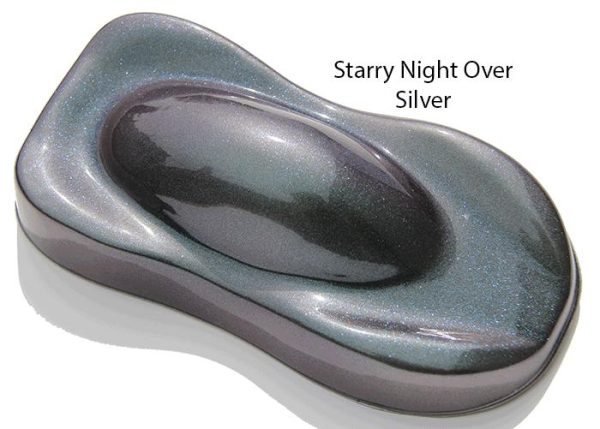 Starry Night Teal Blue Purple Dark Midnight Kolorshift Pearls.