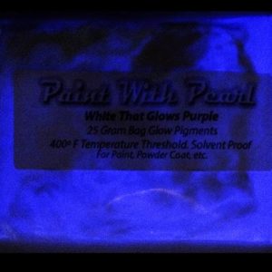 White to Purple Glow In The Dark Paint Pigments - Long Lasting Glow