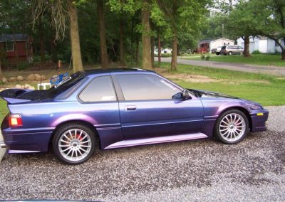 This Honda was painted using our Blue Purple flip paint Kolorshift Pearls  pigment.