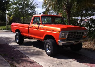 Orange Copper kandy and Gold Ghost Pearl on Ford F-150 kustom Paint.