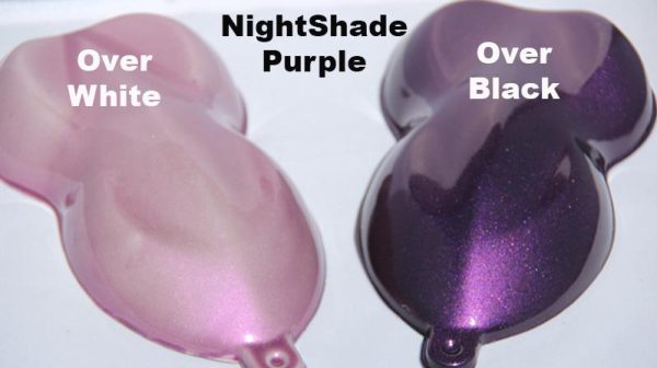 Nightshade Purple-Pink kandy Paint Pearl over White and Black