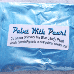 25 gram bag of Shimmer Sky Blue kandy