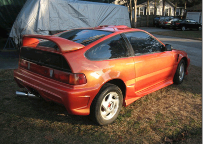 Gold Shimmer Ghost Pearl on Honda CRX.