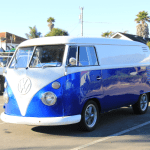 Royal Blue Kolor Pearls VW Micro Bus Van.