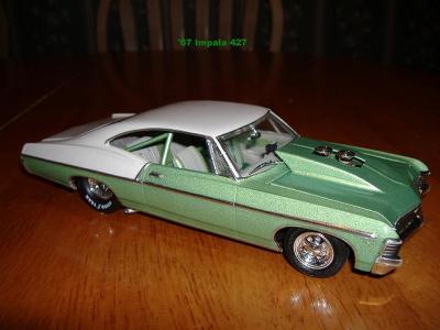 Apple Green kandy Pearl and Silver Crystal used on model Impala.