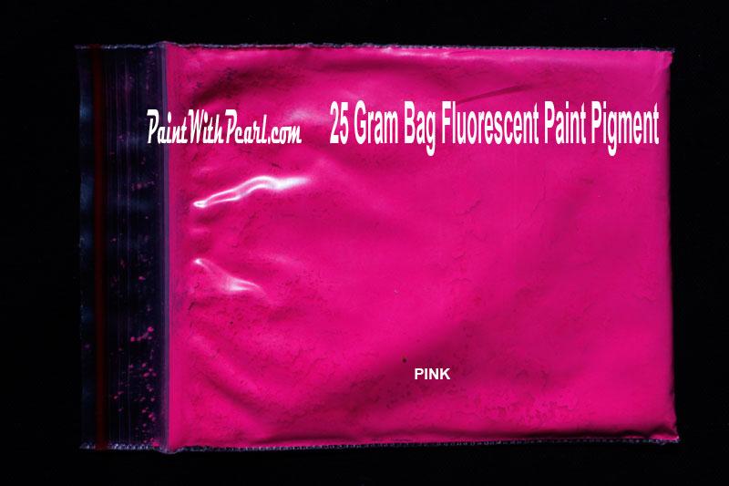 25 Gram Bag Pink Neon Glow Paint Pigment