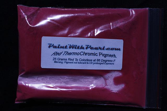 25 gram bag of red-thermochromic-paint-pigment