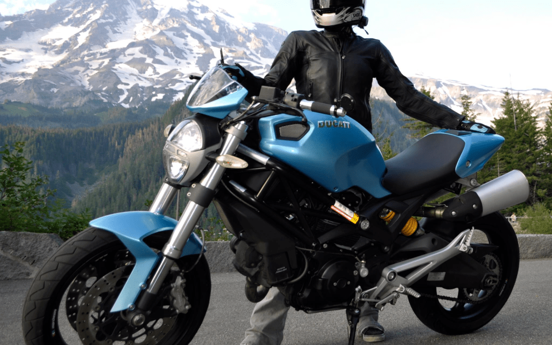 Sky Blue Ducati Monster