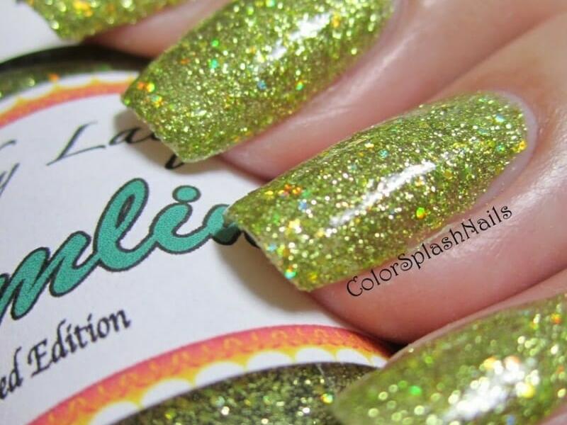kustom made finger nail polish using our pigments and metal flakes