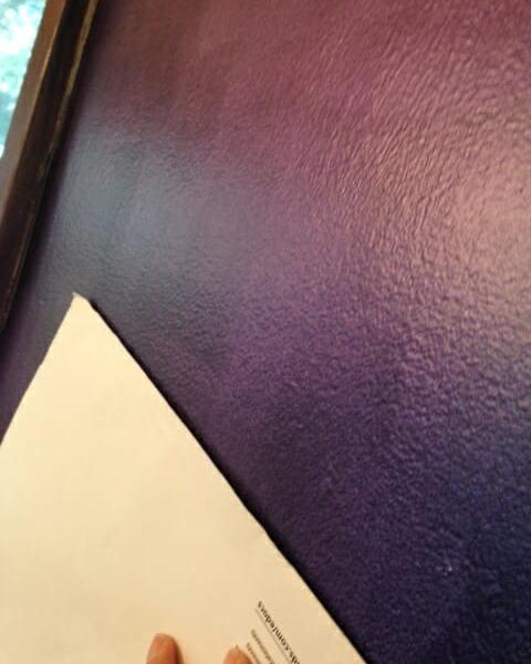 Chameleon Faux Finish wall from the "Purple Angle".