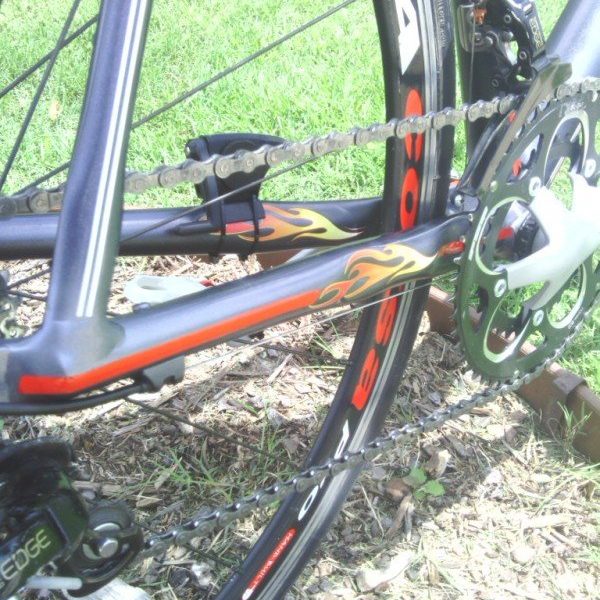road bike with gunmetal black kandy pearl