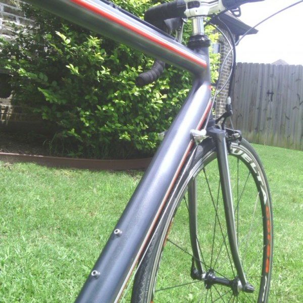 black gunmetal Kolor Pearls on road bike
