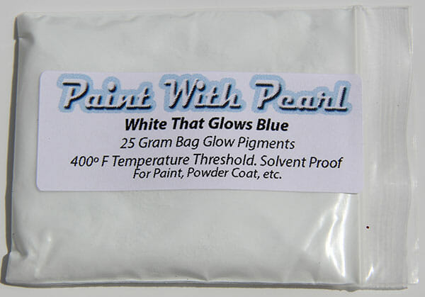 White to Blue Glow In The Dark Paint Pigments - Long Lasting 2
